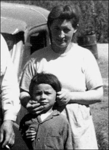 My mother and I, 1963ish.  Hay River, NT.